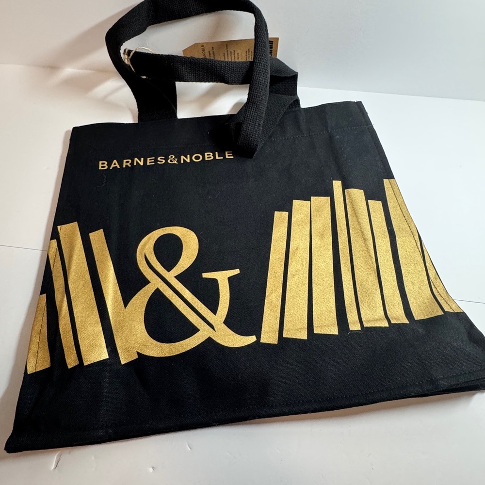 Barnes & Noble Black Tote with Gold‎ Accents